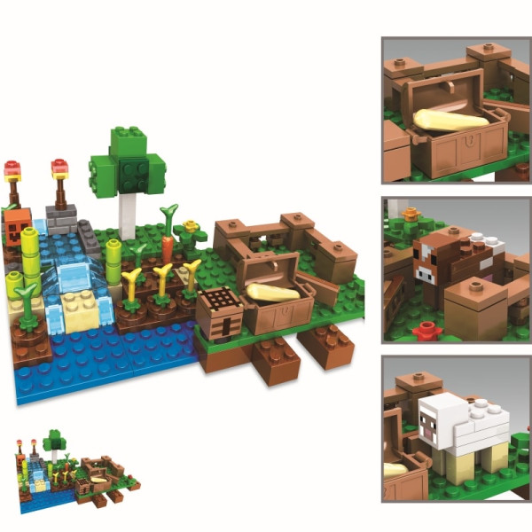 Конструктор Minecraft SJ8804 Ферма 199 деталей Майнкрафт MineWorld My World