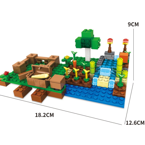 Конструктор Minecraft SJ8804 Ферма 199 деталей Майнкрафт MineWorld My World