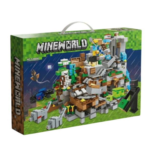 Конструктор Minecraft 1089 деталей SJ8806 Гірська печера Майнкрафт MineWorld My World