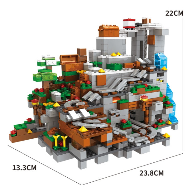 Конструктор Minecraft 1089 деталей SJ8806 Гірська печера Майнкрафт MineWorld My World