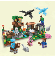 Конструктор Minecraft SJ8808 Битва за скарби 425 деталей Майнкрафт MineWorld My World