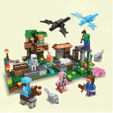Конструктор Minecraft SJ8808 Битва за скарби 425 деталей Майнкрафт MineWorld My World
