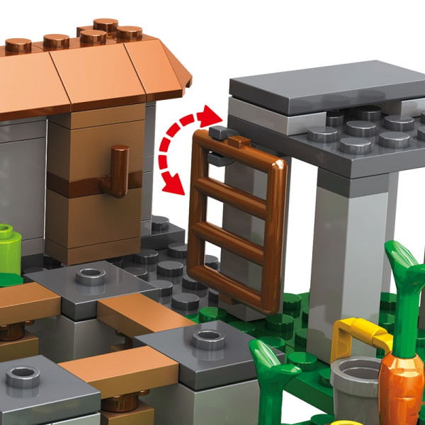Конструктор Minecraft SJ8808 Битва за скарби 425 деталей Майнкрафт MineWorld My World