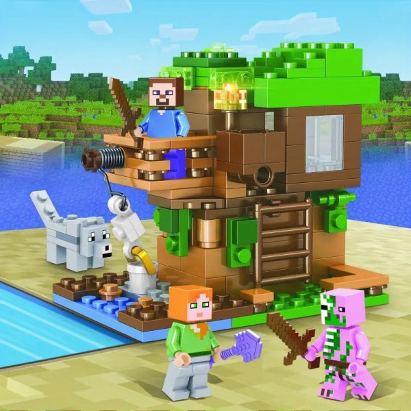 Конструктор Minecraft 13825 Будинок на дереві 178 деталей Майнкрафт MineWorld My World
