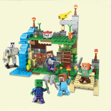 Конструктор Minecraft SJ81005 База на водоспаді 4в1 310 деталей Майнкрафт MineWorld My World