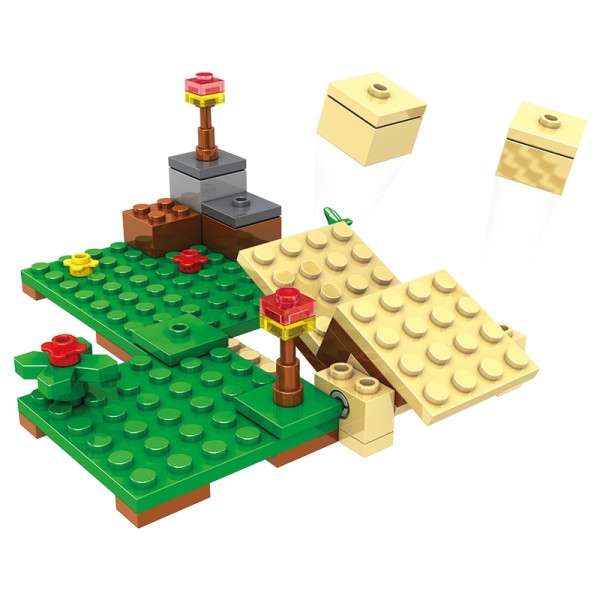 Конструктор Minecraft SJ81005 База на водоспаді 4в1 310 деталей Майнкрафт MineWorld My World