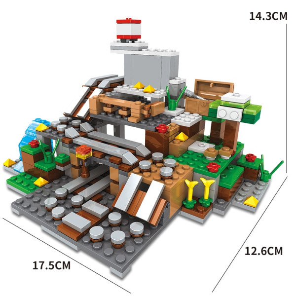 Конструктор Minecraft SJ82002 Великий гірський печерний ліфт 437 деталей Майнкрафт MineWorld My World