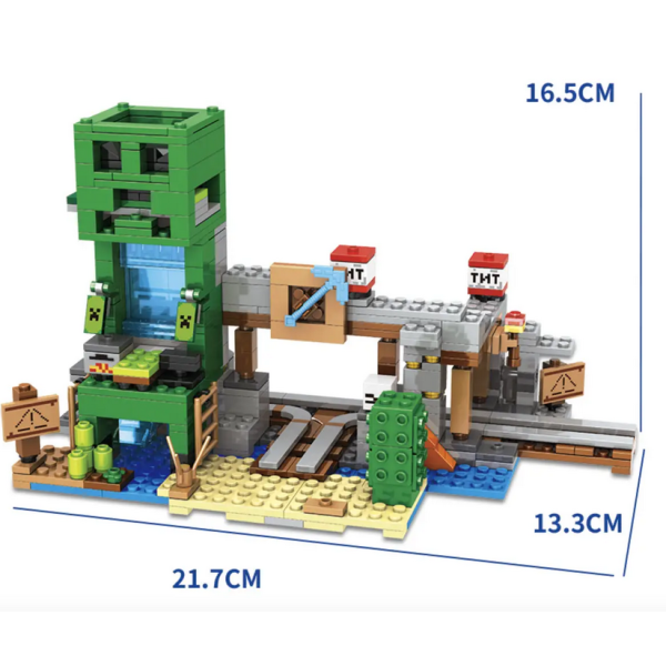 Конструктор Minecraft АА8010 Шахта Кріпера 634 деталі Майнкрафт MineWorld My World