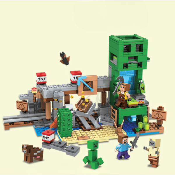 Конструктор Minecraft АА8010 Шахта Кріпера 634 деталі Майнкрафт MineWorld My World