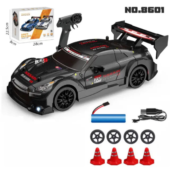 Машинка для дрифта на радіокеруванні 1:24 Nissan GT-R 4WD чорний