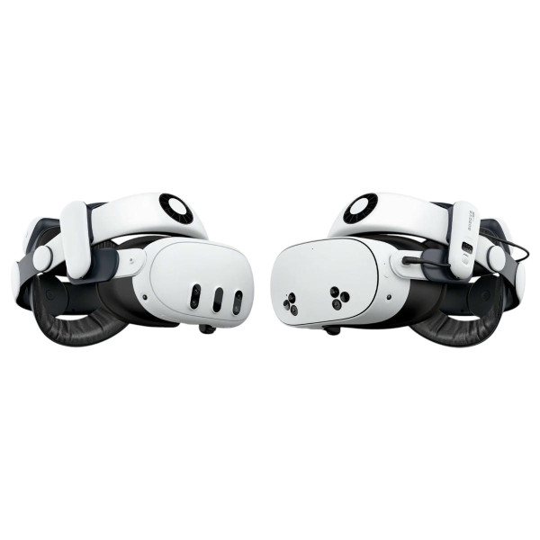Кріплення BoboVR S3 Pro V2.0 для Meta Quest 3 3S з акумулятором 10000Mah і кондиціонером білий