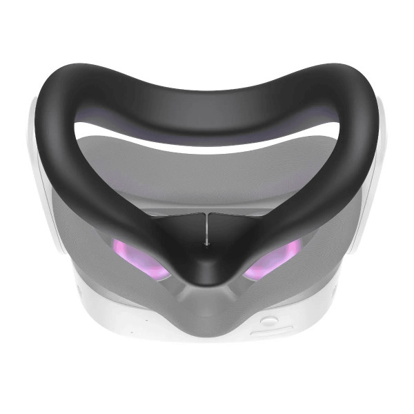 Світлонепроникна силіконова маска для лиця Kiwi Design F4 для Meta Quest 3s чорна