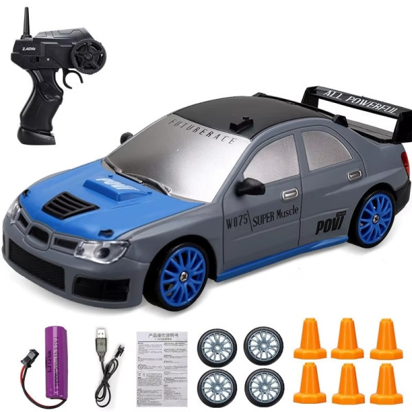 Машинка для дрифта на радіокеруванні 1:24 Subaru Impreza 4WD, синя