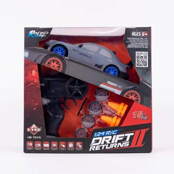 Машинка для дрифта на радіокеруванні 1:24 Subaru Impreza 4WD, синя