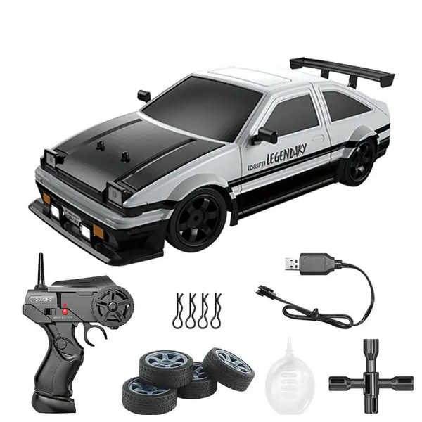 Машинка для дрифта на радіокеруванні 1:16 Toyota AE86 4WD біла