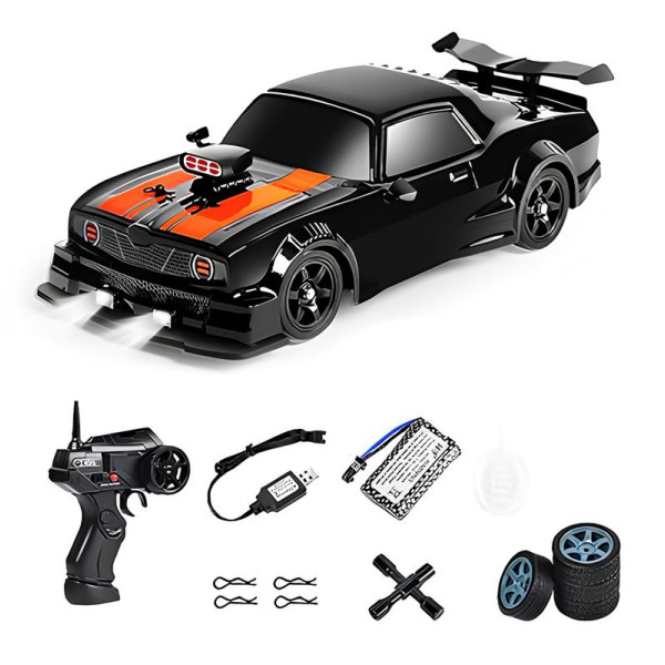 Машинка для дрифта на радіокеруванні 1:16 Ford Mustang 4WD чорний