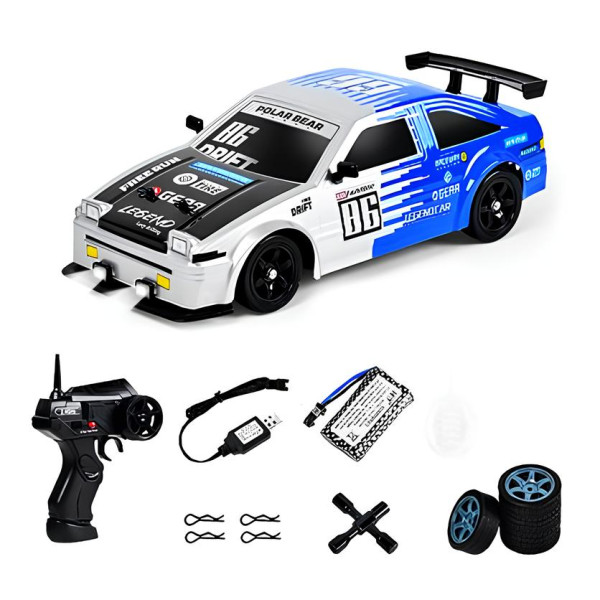 Машинка для дрифта на радіокеруванні 1:16 Toyota AE86 4WD синя
