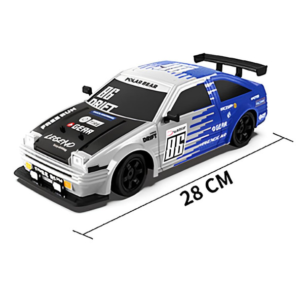 Машинка для дрифта на радіокеруванні 1:16 Toyota AE86 4WD синя
