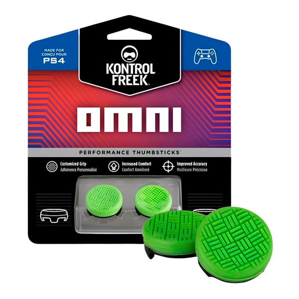 Силіконові накладки на стіки Kontrolfreek OMNI Green для DualShock PS4/PS5 зелені