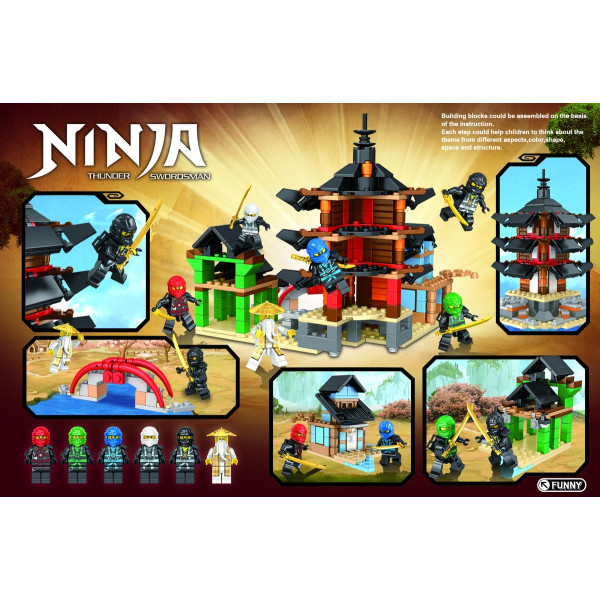 Конструктор 6601 Храм громового мечника 525 деталей Ninjago Ниндзяго