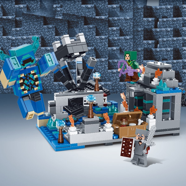 Конструктор Minecraft АА8001 Битва з Варденом у глибинній пітьмі 437 деталей Майнкрафт MineWorld My World
