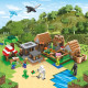 Конструктор Minecraft 938 деталей AA8002 Пригоди у селищі Майнкрафт MineWorld My World