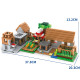 Конструктор Minecraft 938 деталей AA8002 Пригоди у селищі Майнкрафт MineWorld My World