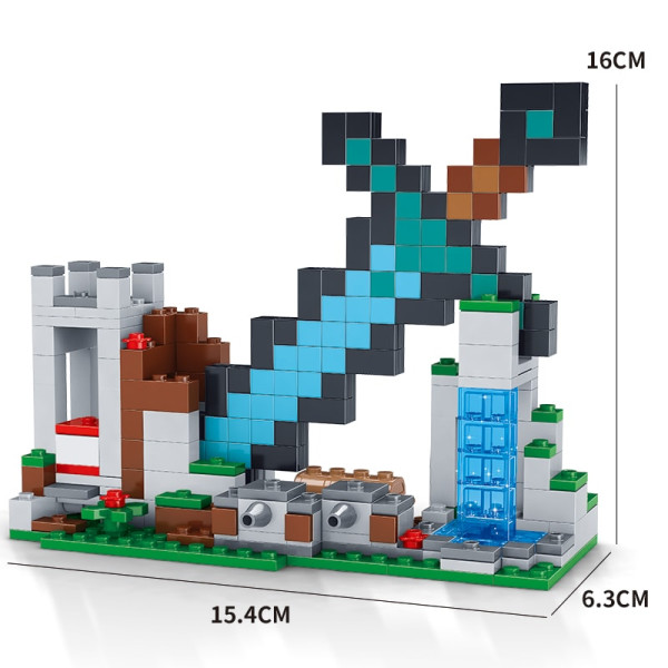 Конструктор Minecraft АА8003 Застава меча з фігурками 359 деталей Майнкрафт MineWorld My World
