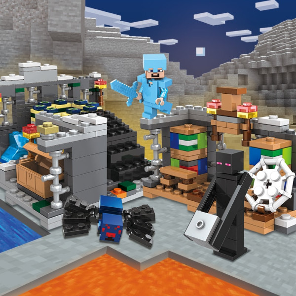 Конструктор Minecraft АА8007 Портал в Край 437 деталей Майнкрафт MineWorld My World