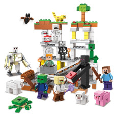 Конструктор Minecraft SJ82001 Будівництво шахти 474 деталей Майнкрафт MineWorld My World