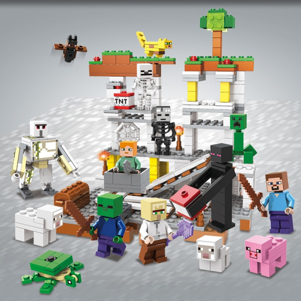 Конструктор Minecraft SJ82001 Будівництво шахти 474 деталей Майнкрафт MineWorld My World