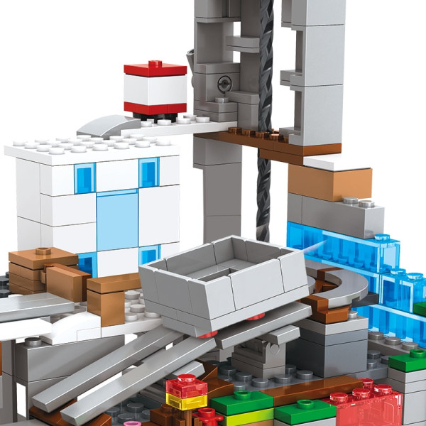 Конструктор Minecraft 587 деталей SJ82003 Гірська печера Майнкрафт MineWorld My World