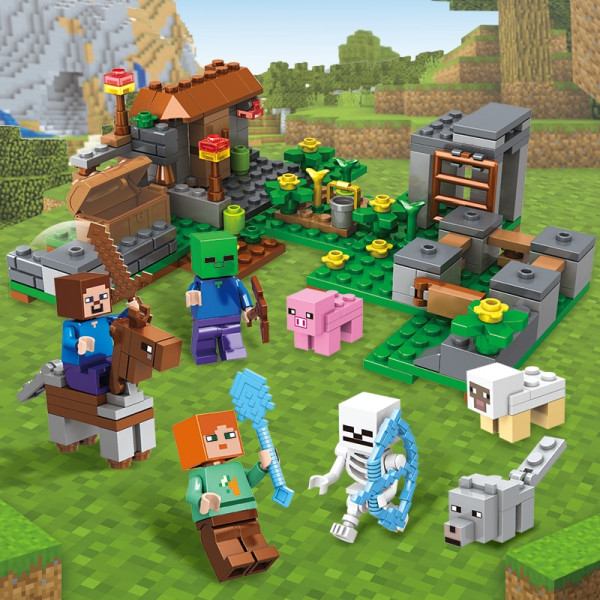 Конструктор Minecraft SJ82004 Лісова схованка 233 деталей Майнкрафт MineWorld My World