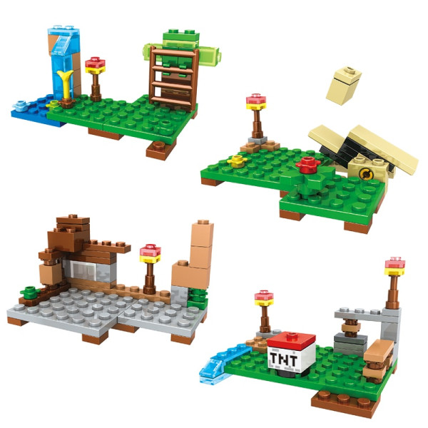 Конструктор Minecraft SJ82007 Битва на скелі 231 деталей Майнкрафт MineWorld My World
