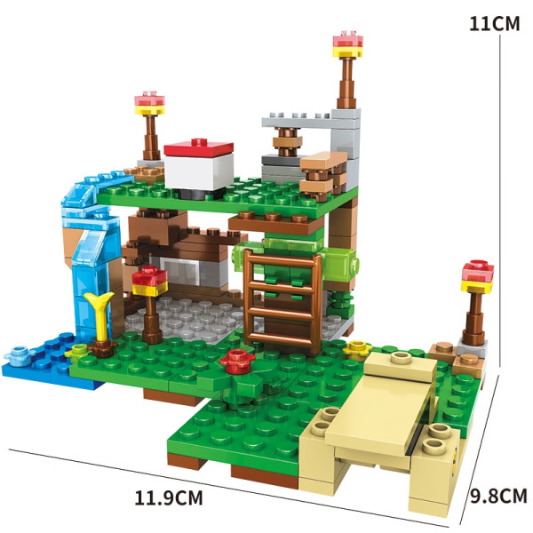 Конструктор Minecraft SJ82007 Битва на скелі 231 деталей Майнкрафт MineWorld My World
