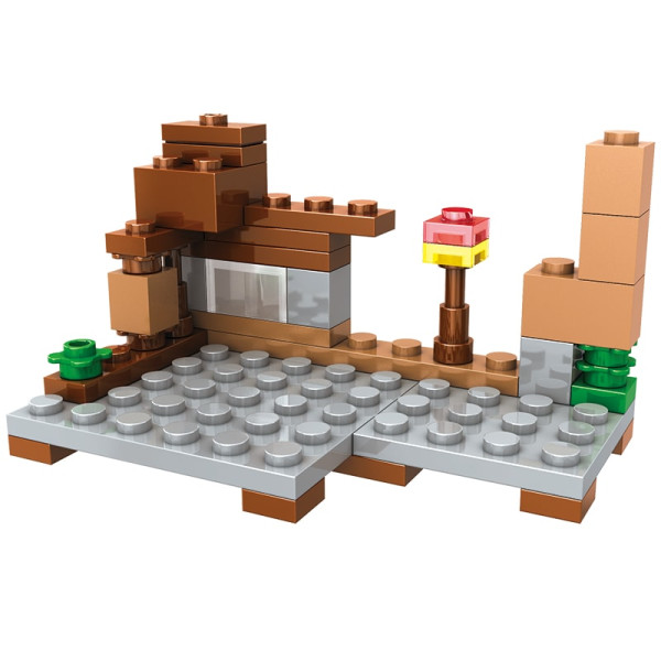 Конструктор Minecraft SJ82007 Битва на скелі 231 деталей Майнкрафт MineWorld My World