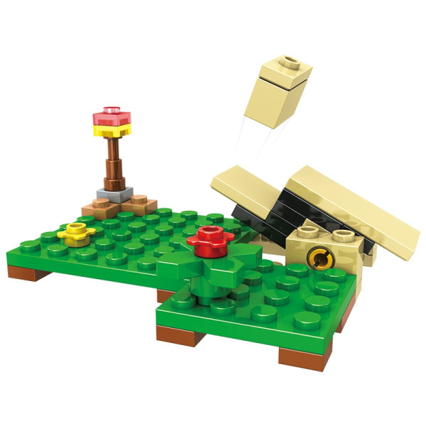 Конструктор Minecraft SJ82007 Битва на скелі 231 деталей Майнкрафт MineWorld My World