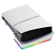 Мультифункціональна RGB горизонтальна підставка IPega PG-P5S021 для Playstation 5 Slim та PS5 Pro біла