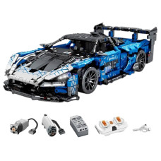 Конструктор на радіокеруванні Technic McLaren Senna GTR з моторами та підсвіткою 1404 деталей синій