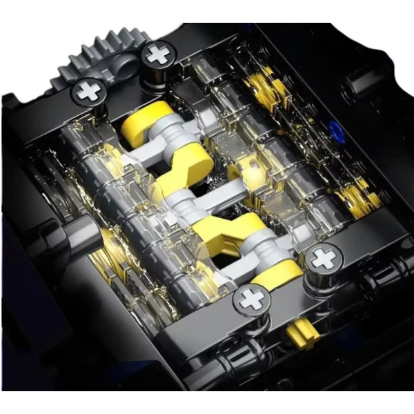 Конструктор спорткар Technic Porsche 911 кіберпанк 1:14 1116 деталей фіолетовий