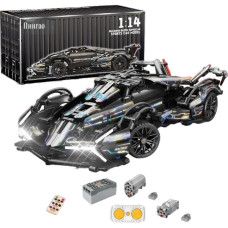 Конструктор спорткар на радіокеруванні Technic Supercar 1:14 з моторами та підсвіткою 1148 деталей чорний