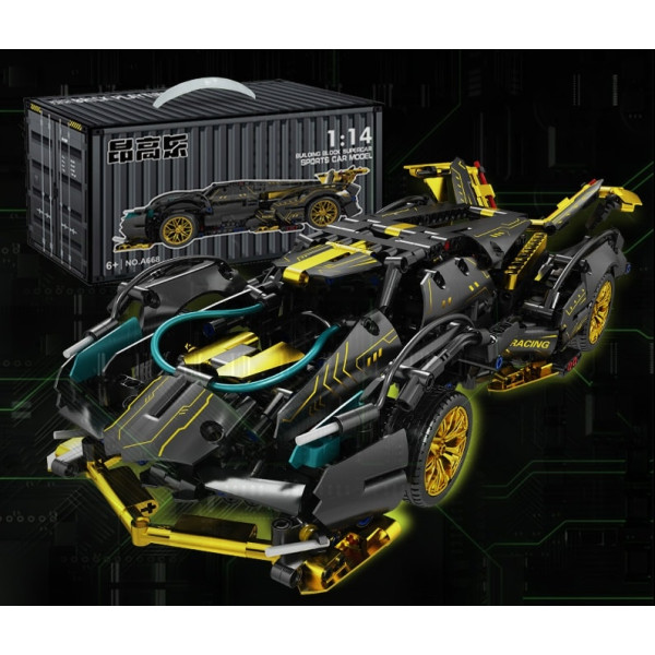 Конструктор на радіокеруванні Technic Racing V12 1:14 з моторами та підсвіткою 1200 деталей