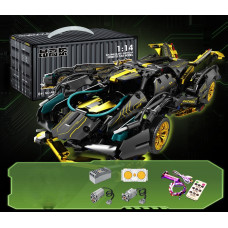 Конструктор на радіокеруванні Technic Racing V12 1:14 з моторами та підсвіткою 1200 деталей