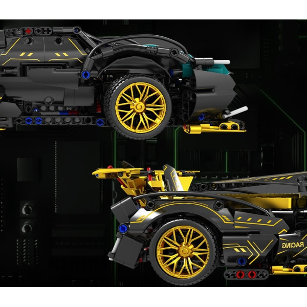 Конструктор спорткар Technic Super Racing V12 1:14 1200 деталей чорний