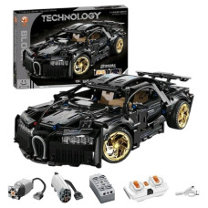 Конструктор на радіокеруванні Technic Bugatti 1:14 з моторами та підсвіткою 1154 деталей чорний