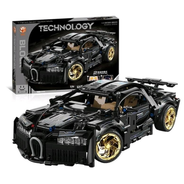 Конструктор суперкара Technic Bugatti 1:14 1154 деталей чорний