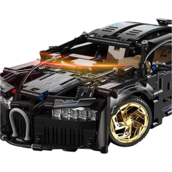Конструктор суперкара Technic Bugatti 1:14 1154 деталей чорний