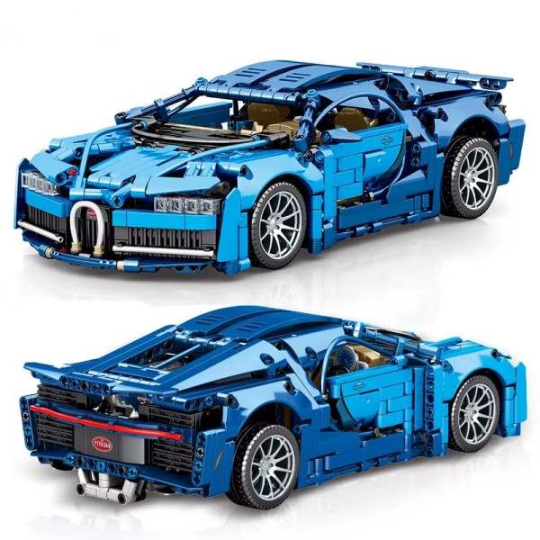 Конструктор суперкара Technic Bugatti Chiron 1:14 1037 деталей синій