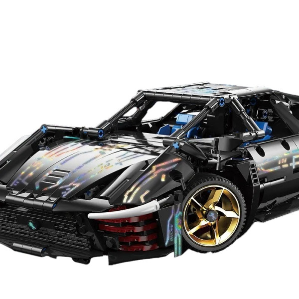 Конструктор спорткара Technic Ferrari Cyberpunk 1:14 1272 деталей чорний
