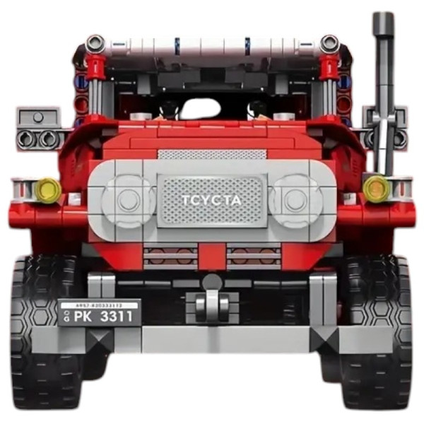 Конструктор позашляховика Technic Toyota Land Cruiser 40 offroad 1:14 910 деталей червоний